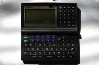 Image of an old casio handheld organizer.